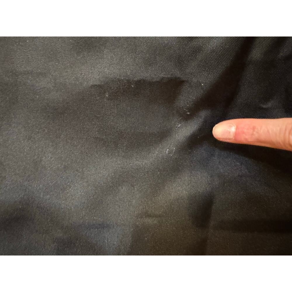 Alfred Sung Black Satin A-Line Gown - Timeless & Elegant D874 - Picture 8 of 9
